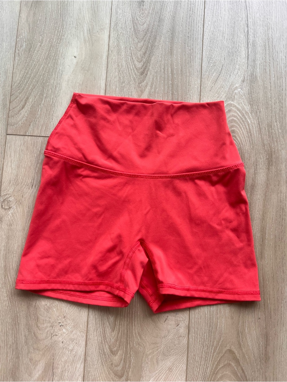 Garage High-Rise Red Bike Shorts